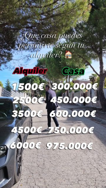 🏡 ¿Y si con lo que pagas de alquiler pudieras estar pagando tu propia casa?
Muchas personas creen que comprar una vivienda está mucho más lejos de lo que realmente está. Todo depende de tus ingresos, tu financiación y las opciones disponibles.
➡️ Sígueme para descubrir más consejos sobre el mundo inmobiliario