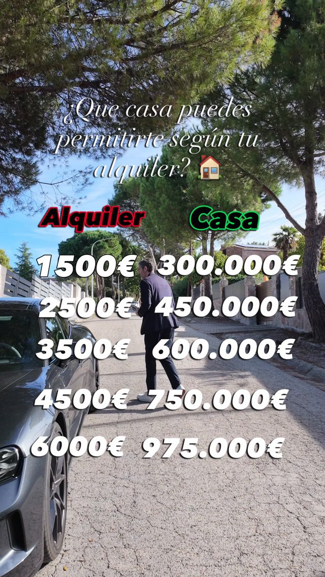 🏡 ¿Y si con lo que pagas de alquiler pudieras estar pagando tu propia casa?
Muchas personas creen que comprar una vivienda está mucho más lejos de lo que realmente está. Todo depende de tus ingresos, tu financiación y las opciones disponibles.
➡️ Sígueme para descubrir más consejos sobre el mundo inmobiliario