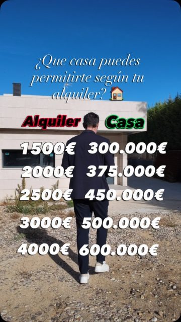 🏡 ¿Y si con lo que pagas de alquiler pudieras estar pagando tu propia casa?
Muchas personas creen que comprar una vivienda está mucho más lejos de lo que realmente está. Todo depende de tus ingresos, tu financiación y las opciones disponibles.
📲 Sígueme para descubrir más consejos sobre el mundo inmobiliario.