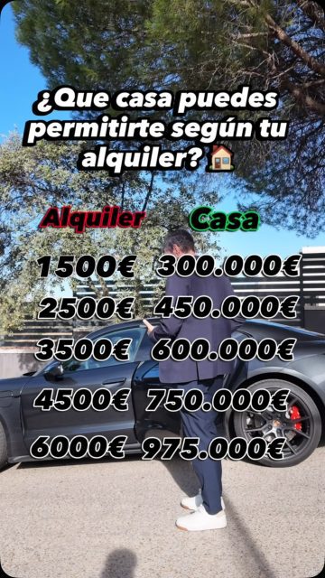 🏡 ¿Sigues pagando alquiler cuando podrías estar invirtiendo en tu propia vivienda?

Descubre qué casa podrías permitirte según lo que pagas cada mes. 💰

📲 Sígueme para más consejos sobre inversión inmobiliaria y compra de viviendas.