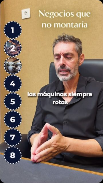 8 negocios que NO montaría si empezara desde cero.
Pero hay uno que SÍ montaría y que puede convertirse en una gran oportunidad.
¿Quieres saber cuál es? Sígueme y no te pierdas el próximo vídeo.